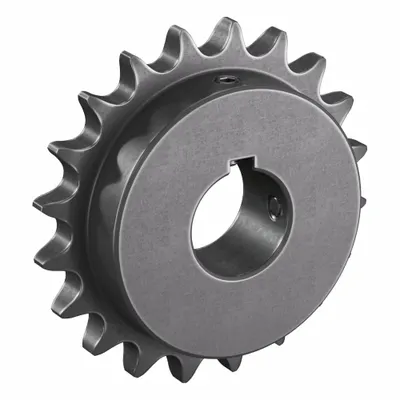 TSUBAKI Single Strand Sprocket: 60, For 3/4 in Chain Pitch, 1 1/2 in Bore Dia, 20 Teeth - Size 60 Fixed-Bore Roller Chain Sprockets