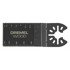 This single-piece steel blade is designed for flush cutting in wood. With a 3-7/8 in overall length and open-back universal OIS mount, it fits most oscillating multi-tools for trim work, door jambs, and other flush-cut applications.
