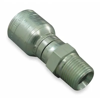 WEATHERHEAD 04Z-J04 Straight Hydraulic Crimp Fitting, NPTF x Crimp, -4 Hose - Weatherhead Crimp Hydraulic Hose Fittings with NPTF Connection