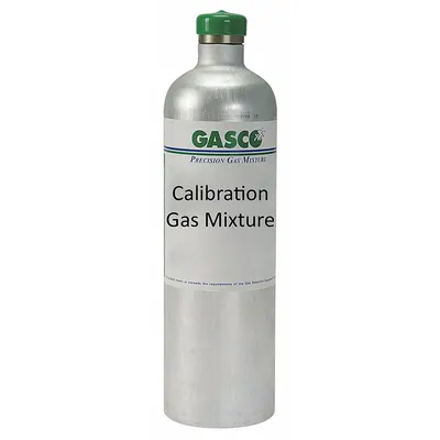 GASCO Calibration Gas: Hydrogen Sulfide 250 ppm in Methane - Calibration Gases for Portable Gas Detectors