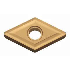 Diamond indexable turning insert for precision machining of non-ferrous materials, composites, and abrasive alloys. Used in turning, boring, and facing operations on CNC lathes and turning centers. Delivers high wear resistance and surface finish.
