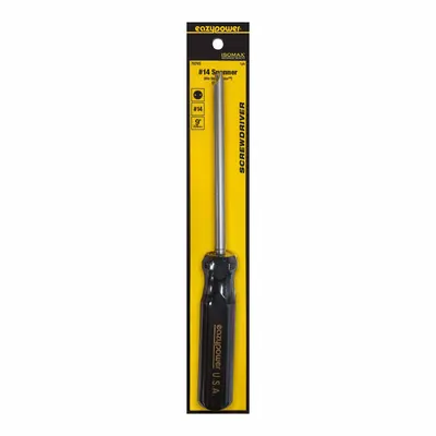 EAZYPOWER Screwdriver: Security Spanner Series, Steel, #14 Tip Size, 5 in Shank Lg - Spanner Screwdrivers