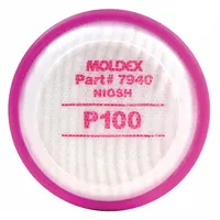 Filter: P100, Magenta Color, Moldex 7000 Series/Moldex 7800 Series/Moldex 9000 Series, Bayonet, 2 PK (MPN 7940)