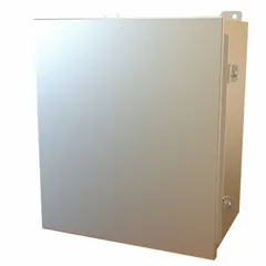 This HAMMOND enclosure is constructed from stainless steel and measures 14 x 12 x 8 inches. It is rated NEMA 12/13/3R/4/4X, providing protection against dust, water, and corrosion for indoor and outdoor use. The enclosure uses clamp closure and includes an inner panel. Typical applications include housing electrical controls, terminals, and instrumentation in industrial environments.