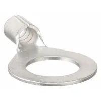 BURNDY Ring Terminal: Bare, 3/8 in Stud Size, 8 AWG to 8 AWG Wire Sizes, 600 V, Brazed Barrel & Seam (MPN YAD8CM10E38)