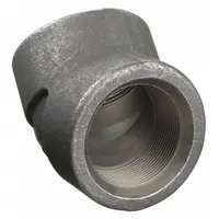 This steel pipe elbow features 1-1/4 in Female NPT Threaded connections on both ends, designed to change the direction of piping in high-pressure systems. Rated for a maximum operating pressure of 1,500 psi at 150° F, it is suitable for use in industrial steam, water, or oil lines