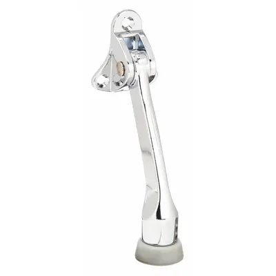 OEM Lever Door Holder: Door-Mounted, 1 1/2 in Wd, 4 in Overall Ht, Chrome - Lever Door Holders