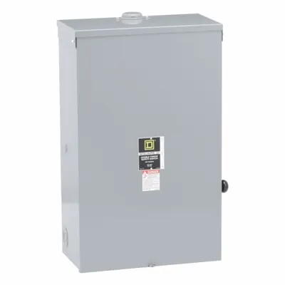 SQUARE D Safety Switch: Non-Fusible, 200 A, Single Phase, 240V AC, Galvanized Steel - Non-Fusible Safety Switches