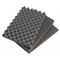 PELICAN Case Replacement Foam: 11 7/8 in x 8 7/8 in, 1/2 in_1 3/8 in_3 3/8 in Foam Thick, Plastic (MPN 1401)