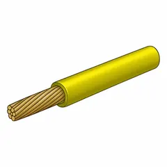 This 100 ft spool of yellow 18 AWG primary wire features a single conductor with cross-linked polyethylene (XLPE) insulation rated for 60 V. Designed for heavy-duty wiring in vehicles, trailers, and marine applications, the insulation resists heat, oil, and abrasion for use in engine compartments and chassis wiring.