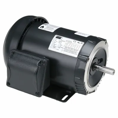 Dayton General Purpose Motor: C-Face/Rigid Base Mount, Totally Enclosed Fan Cooled - C-Face with Rigid Base 3-Phase General Purpose AC Motors