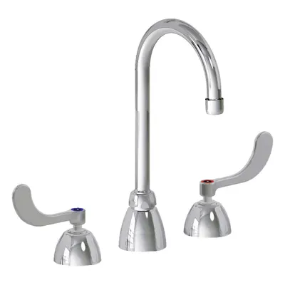CHICAGO FAUCETS 786-HGN2AE3XKAB Widespread Kitchen Faucet, Cast Brass, 2 Handles - Widespread Kitchen Faucets