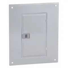 Flush-mount, non-vented cover with door for Square D QO112L125PG and QO312L125PG enclosures. Accommodates 16 spaces. NEMA 1 rated for indoor use in residential and light commercial electrical distribution applications.