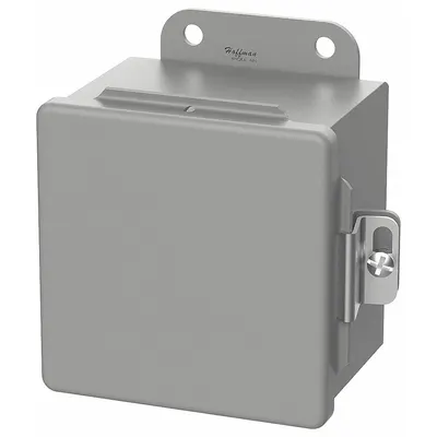 HOFFMAN Enclosure: Steel, 6 in x 4 in x 3 in, NEMA 12/13, Solid Cover, Hinged - Steel Dust-Tight Enclosures