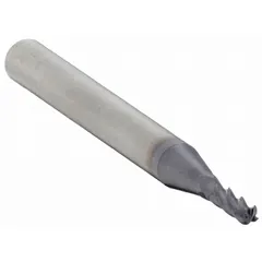 General purpose carbide ball end mill with TiAlN coating for extended tool life. Features 4 flutes, 5/16" mill diameter, 5/64" length of cut, and 1-1/2" overall length. Suitable for 3D contouring, slotting, and profiling in ferrous materials.