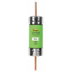 Class RK5 time-delay blade fuse rated 450 A at 250 V AC and 250 V DC. Non-indicating design from the FRN-R Series. Provides overcurrent protection for motors, transformers, and inductive loads in industrial power distribution and panelboards.