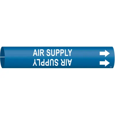 BRADY Air Supply Snap-On Pipe Marker - Air Supply Snap-On Pipe Markers