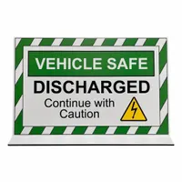 Safety Sign: Plastic, Free Standing Sign Mounting, 6 1/2 in x 11 in Nominal Sign Size, 0.25 in Thick (MPN 2651)
