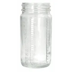 Clear Wide Mouth Round Glass Lab Bottle, 30 mL, 33-400, Colorless, Graduated, 48 per Pack