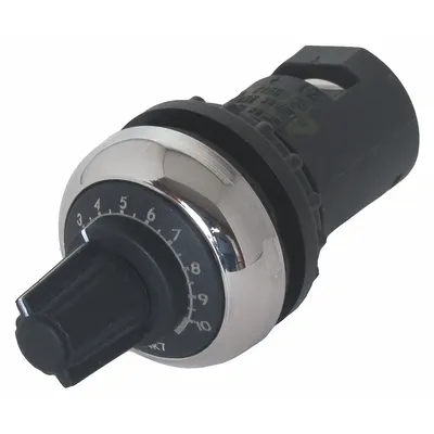 EATON Potentiometer: 22 mm Panel Mounting Size, 4,700 ohm Max Resist Rating - Potentiometers with Dial Plates & Operators