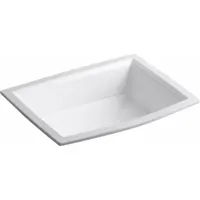 KOHLER Bathroom Sink: White, Vitreous China, 19 7/8 in Overall Lg, 15 3/8 in Overall Wd, Archer® (MPN K-2355-0)