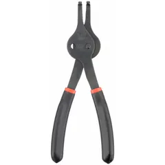 Convertible retaining-ring pliers for installing and removing both external and internal retaining rings. Suitable for bore diameters and shaft diameters from 31 mm to 82 mm. Used in industrial maintenance, automotive repair, and machinery assembly.