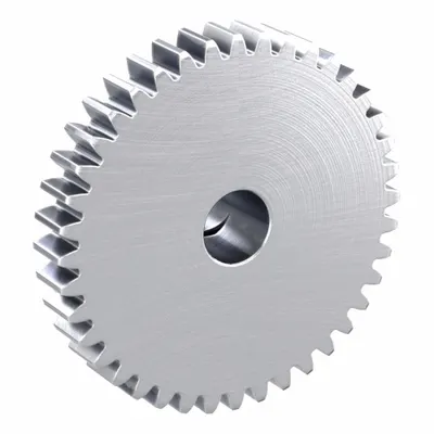 KHK GEARS F-Loc Spur Gear: Module m 1, 40 Teeth, 8 mm Bore Dia, Stainless Steel - Metric Spur Gears with Locking Hub