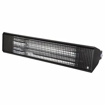 AURA Electric Infrared Heater: 6,000 W Watt Output, 240V AC, 1 Phase, Hardwired - Indoor/Outdoor Suspended Infrared Radiant Electric Wall Heaters
