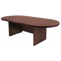 REGENCY Conference Table: Racetrack Oval, Laminate, Mahogany, 71 in Overall Lg, 35 in Overall Wd (MPN LCTRT7135MH)