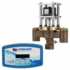 Digital mixing valve with 1 1/4 in outlet connection. Blends hot and cold water for precise temperature control in commercial and industrial water systems such as hospitals, schools, and process applications.