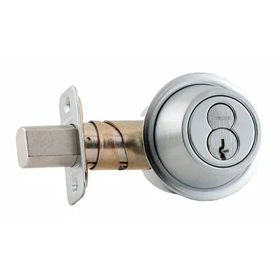 SCHLAGE Deadbolt Lock: Cylindrical, Core Not Included, SFIC, 1 7/8 in Door Thick - Max - Standard Cylindrical Deadbolts