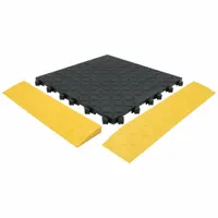 Interlocking Antifatigue Mat Kit: Interlocking Antifatigue Mat Kit, 3 ft x 5 ft, Diamond Grid, Vinyl (MPN A1BZ2)
