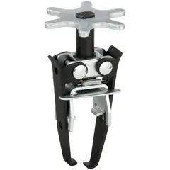 Carbon steel tool for disassembling and changing valves in engine systems. Used during engine maintenance to compress valve springs for removal and installation of valve components.