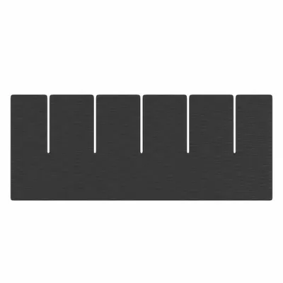 QUANTUM STORAGE SYSTEMS Divider: 6 5/8 in x 3 in, Plastic, Conductive, 2TB27 - ESD Divider Box Dividers