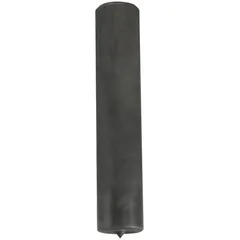 This round transfer punch features a plain grip and is supplied in a box. It has an overall length of 5 inches and a taper length of 1/8 inch. Used in metalworking and machining to accurately transfer hole locations from a pattern onto a workpiece.