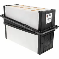 Rectangular, channel-flow panel engine air filter designed for Kenworth vehicles. Provides direct replacement filtration for the engine air intake system, protecting the engine from airborne contaminants