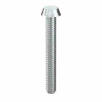Tamper Resistant Screw: #8-32 Thread Size, 1 1/4 in Lg, Steel, Zinc-Plated, Round, Tri-Groove, 50 PK (MPN #0145)