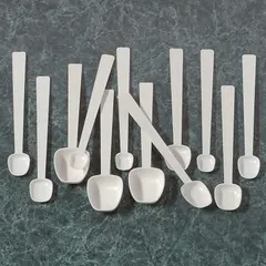 Polypropylene Sampling Spoon, 4.93 mL, White, FDA Compliant