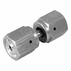 This compression fitting union connects two tubes of equal outer diameter in high-purity systems. Constructed from stainless steel, it is suited for applications requiring leak-tight, corrosion-resistant joints. The fitting size is 1/2 in OD x 1/2 in OD.