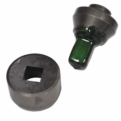 HUSKIE TOOLS Punch and Die Set: Square Punch, 1/4 in Punch Size, 1/4” Square Punch & Die Set - Punches & Dies