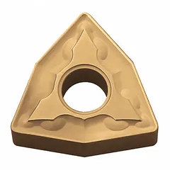 Trigon (W) indexable turning insert with GS chipbreaker geometry for effective chip control and surface finish. Designed for general turning, facing, and profiling operations on steel and cast iron in medium machining applications.