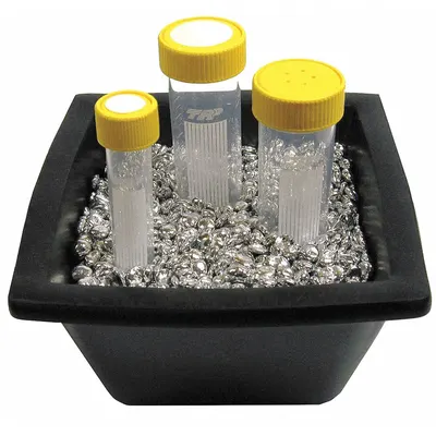 Lab Armor Walkabout Tray with Lab Beads: PVC, 6 in Overall Wd - Dry Bath Accessories