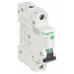 1-pole D-curve supplementary protector rated 13 A, with AC voltage rating 240/415V AC and DC voltage rating 60V DC. Maximum AIR rating 14kA at 120/240V AC. Screw clamp terminal connection. Suitable for DIN-rail mounting in control panels and industrial equipment protection.