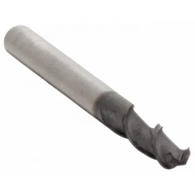 OSG Ball End Mill: Carbide, TiAlN Coated, 2 Flute, 5/64" Mill Dia, 1/4" LOC - Carbide Ball End Mills for Stainless Steel & Super Alloys