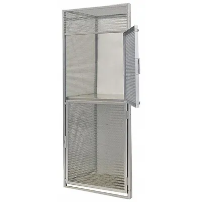 HALLOWELL Expanded Metal Bulk Storage Locker Add-On - Expanded Metal Bulk Storage Locker Starters & Add-Ons