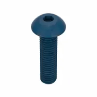 Socket Head Cap Screw: M5x0.80 Thread Size, 20 mm Lg, Button, Blue Phosphate, Alloy Steel, 25 PK (MPN UST187484)