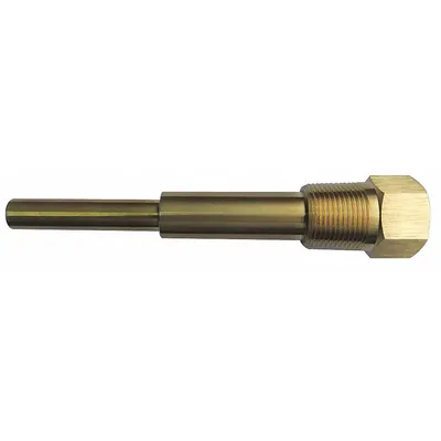 OEM Threaded Thermowell: Brass - Stepped-Shank Threaded Thermowells