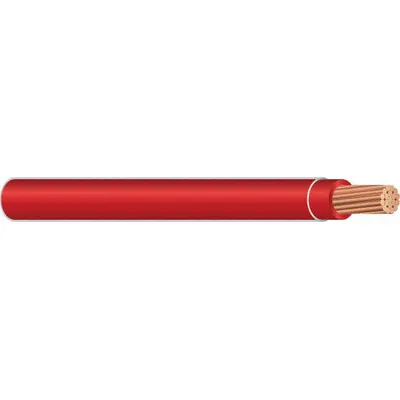SOUTHWIRE Building Wire: Copper, 3 AWG, 1 Conductors, Stranded, Red, 1,000 ft Lg - Copper THHN/THWN-2 Building Wires