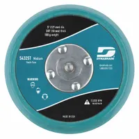 DYNABRADE Hook-and-Loop Disc Backup Pad: 5 in Dia x 3/8 in T, 5/16"-24 Threaded-Shank, Non-Vacuum (MPN 54325)