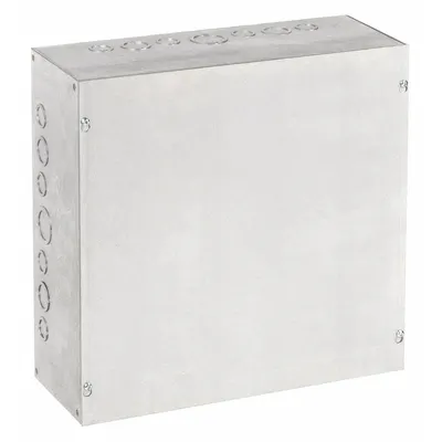 HOFFMAN Enclosure: Steel, 16 in x 15 in x 6 in, NEMA 1, Solid Cover, Screw On, Included - Steel Indoor Enclosures with Screw-On Covers